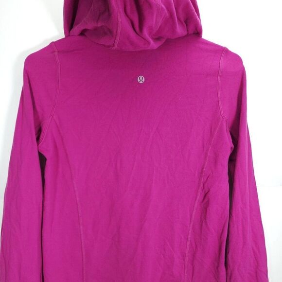 Lululemon Women's Stride Size 4 Pink Full-Zip Hooded Athletic Basic Jacket - Picture 5 of 12